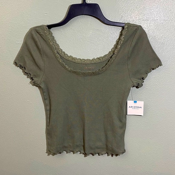Arizona Jean Company Tops - Lace Trim Tee